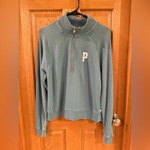 Victoria's Secret PINK Teal Zip Sweatshirt
